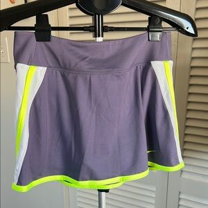Nike Purple Skort with Neon Yellow Accents